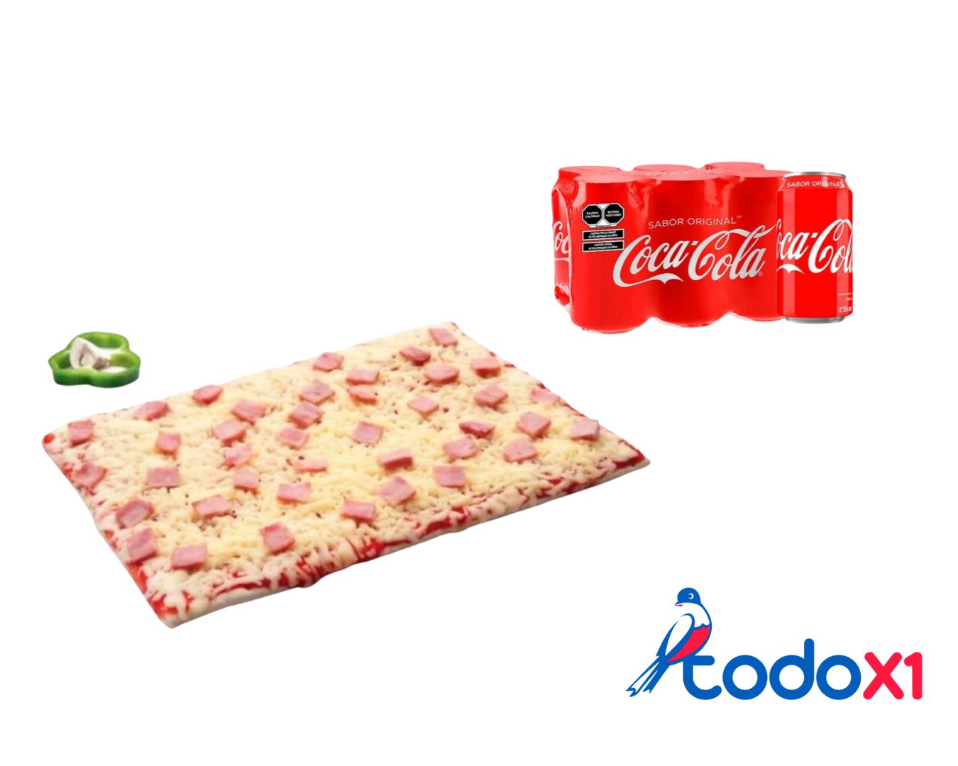 todox1_cakes_fiestas2 Oferta de 1 pizza familiar de jamón+ 6 refresco - Imagen 1