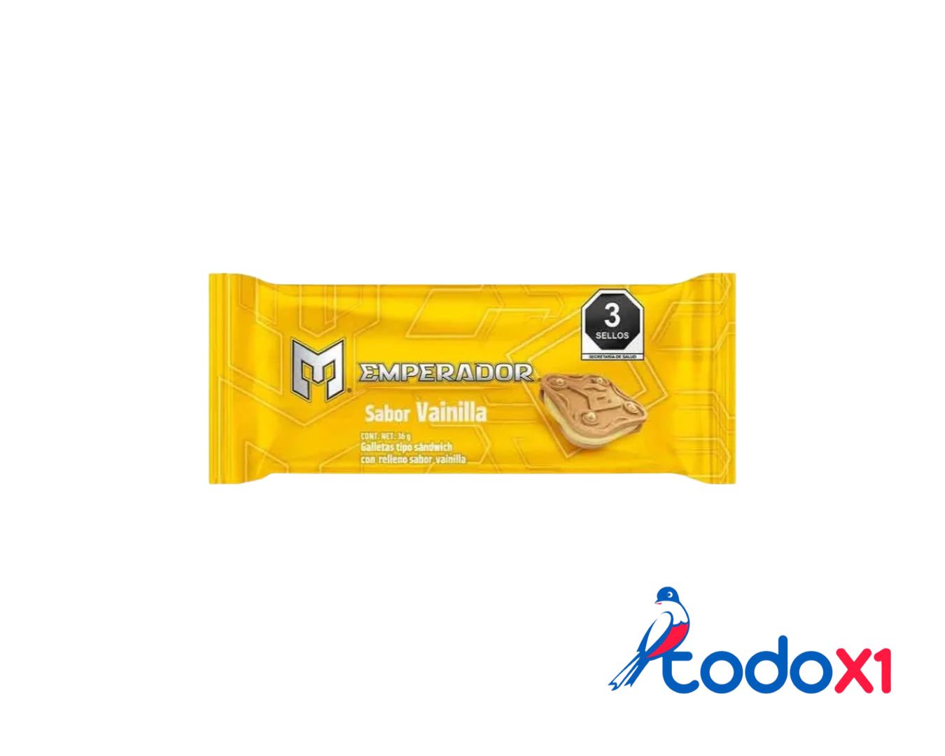 todox1_confituras26 Paquete de galletas emperador vainilla 54g - Imagen 1