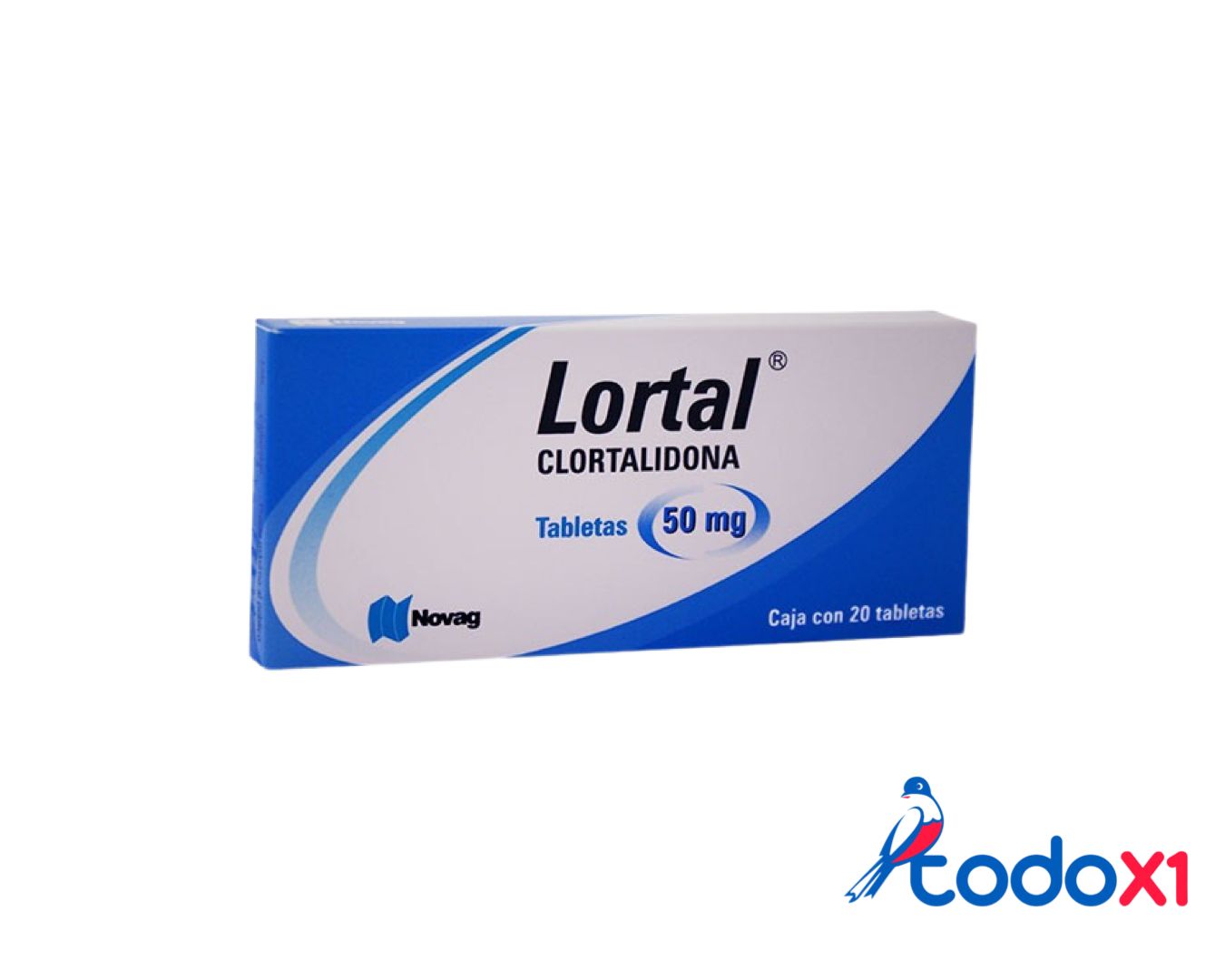 todox1_farmacia104 Clortalidona 20tabletas 50mg - Imagen 1