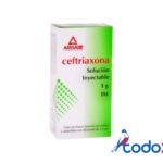 Ceftriaxona Rocephin inyectable 1ampolleta 3.5ml/1g