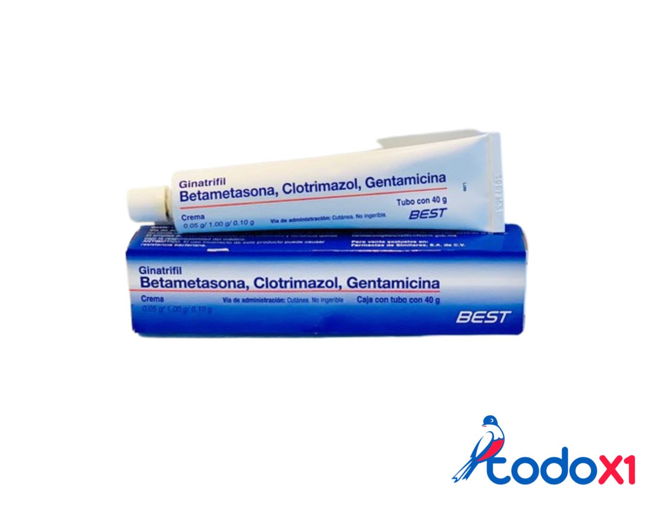 todox1_farmacia16 Betametasona + Gentamicina + Clotrimazol crema 40g - Imagen 1
