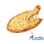 Pizza de queso gouda