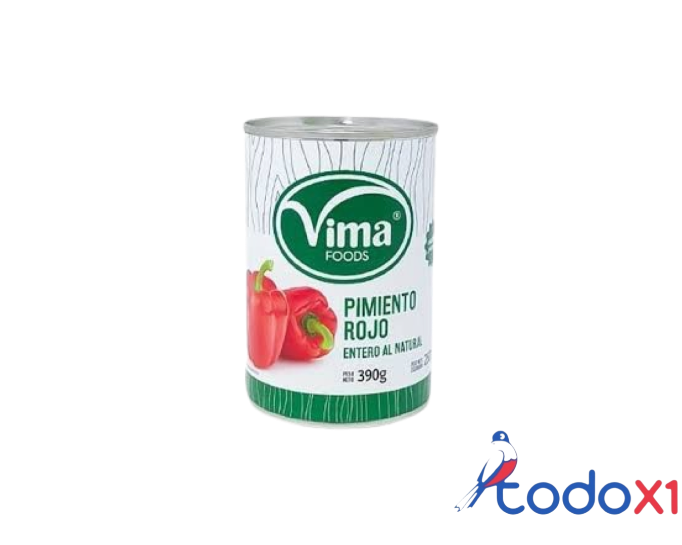 img_2950 Lata de pimiento rojo entero natural vima 390g - Imagen 1