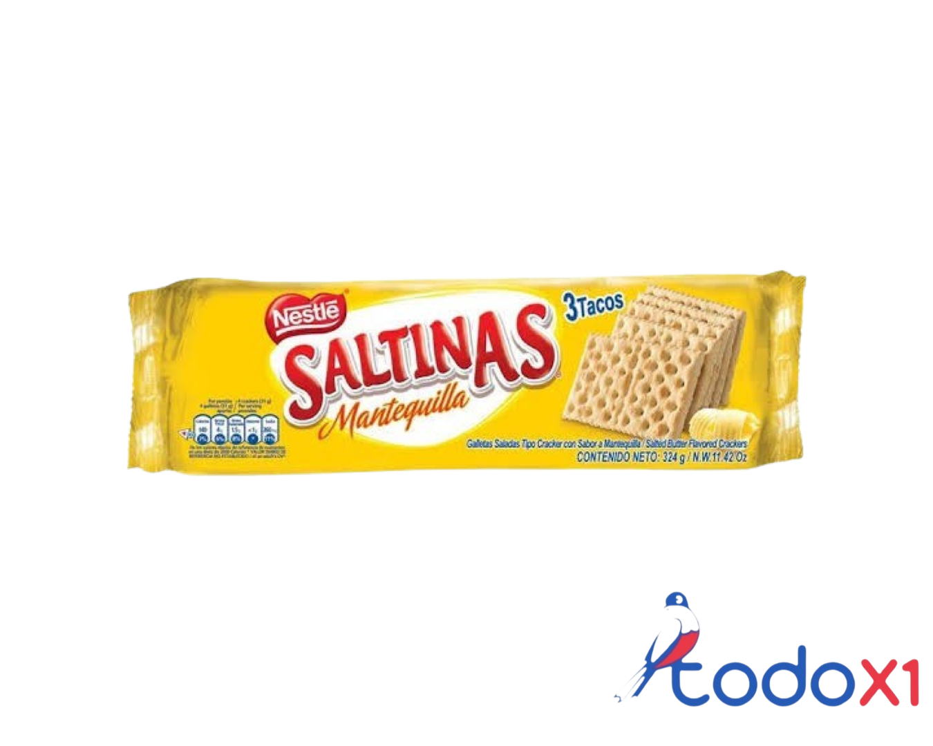 img_2985 Paquete de galletas saladas con sabor a mantequilla 252g - Imagen 1