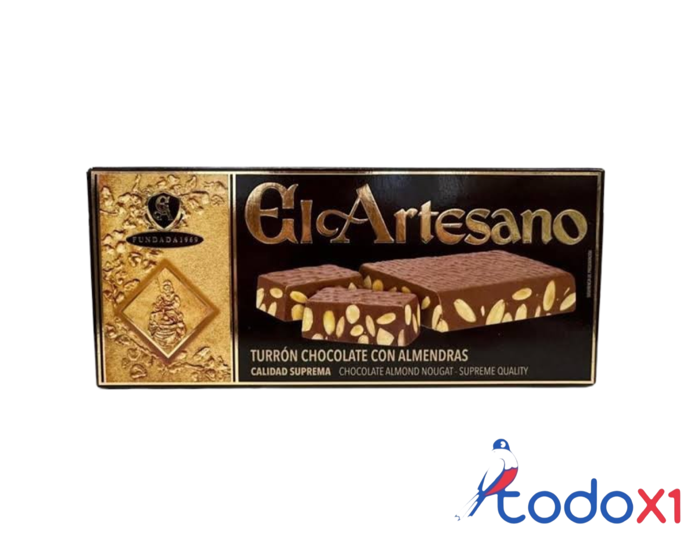 img_2993 Turrón de chocolate con almendra 150g - Imagen 1