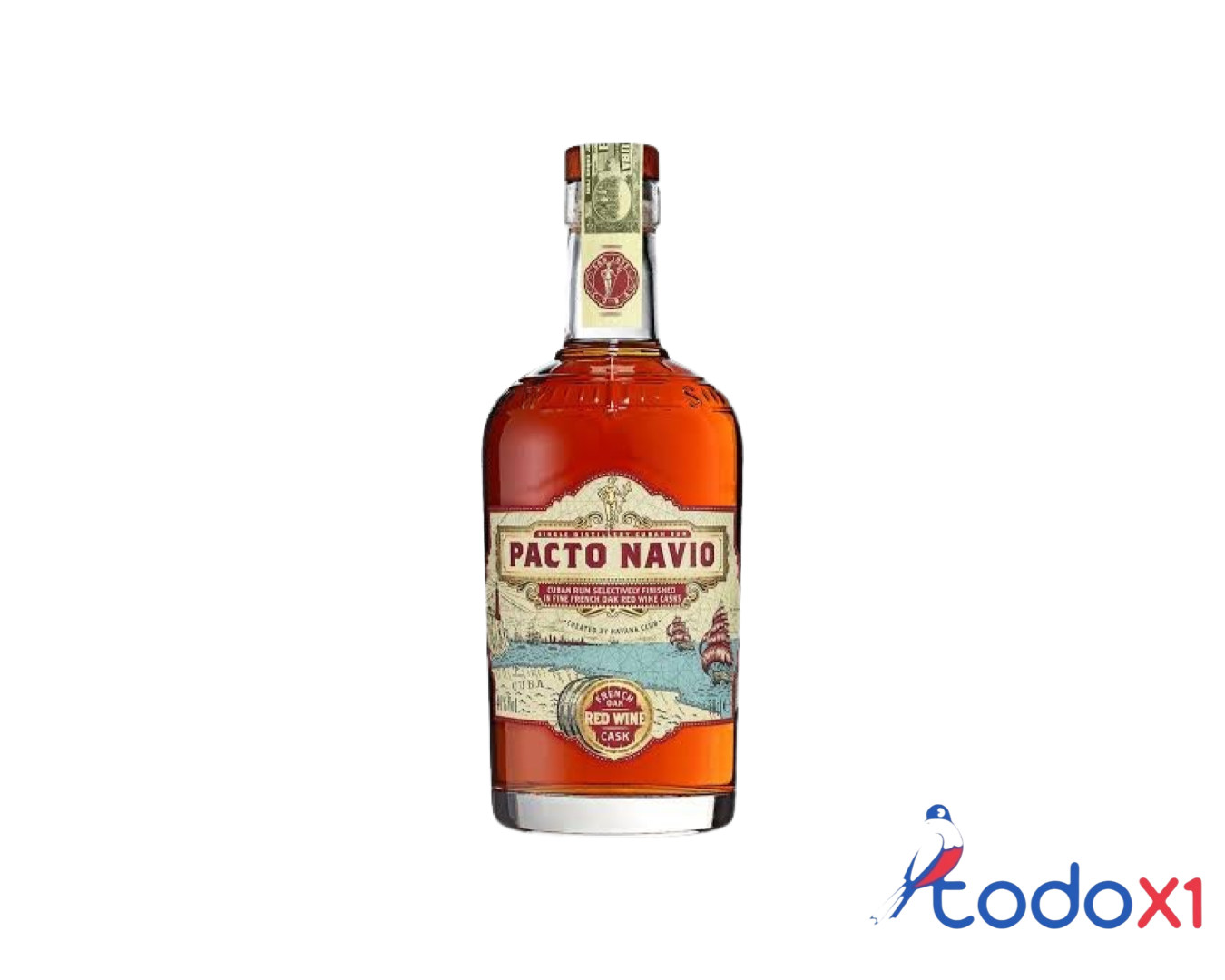 img_3217 Botella de ron pacto de navio 750ml - Imagen 1