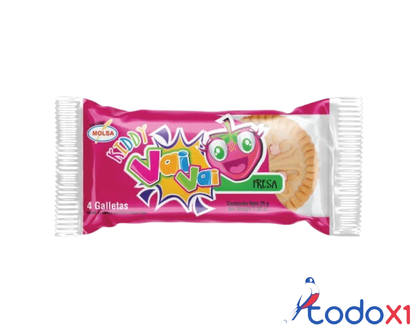 img_3611 Paquete de galletas vaivai de fresa 22g - Imagen 1