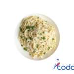 Espaguetis alfredo con pollo