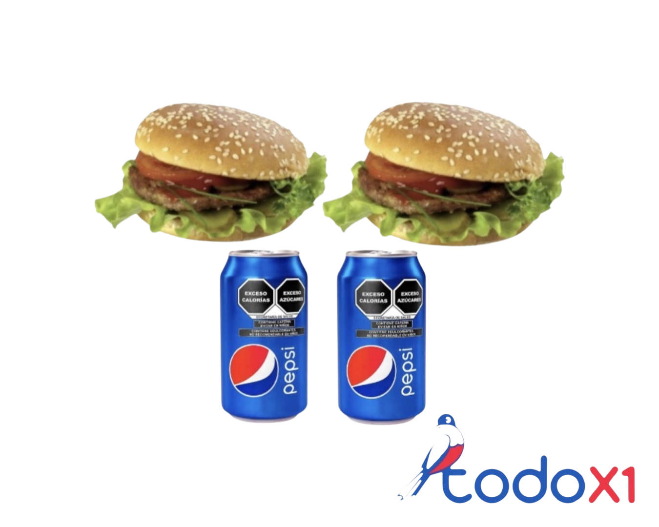 img_4116 Oferta de 2 hamburguesas naturales + 2 refrescos - Imagen 1