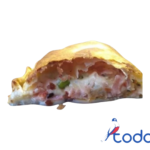 Calzones de jamón y vegetales