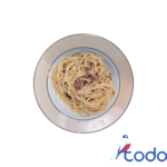 Espaguetis carbonara con bacon