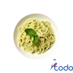 Espaguetis con salsa pesto