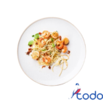 Espaguetis con frutos del mar