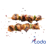 Brochetas de  pollo
