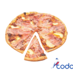 Pizza de jamón pierna