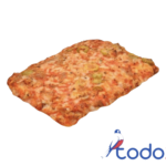 Pizza familiar de pimiento y queso gouda