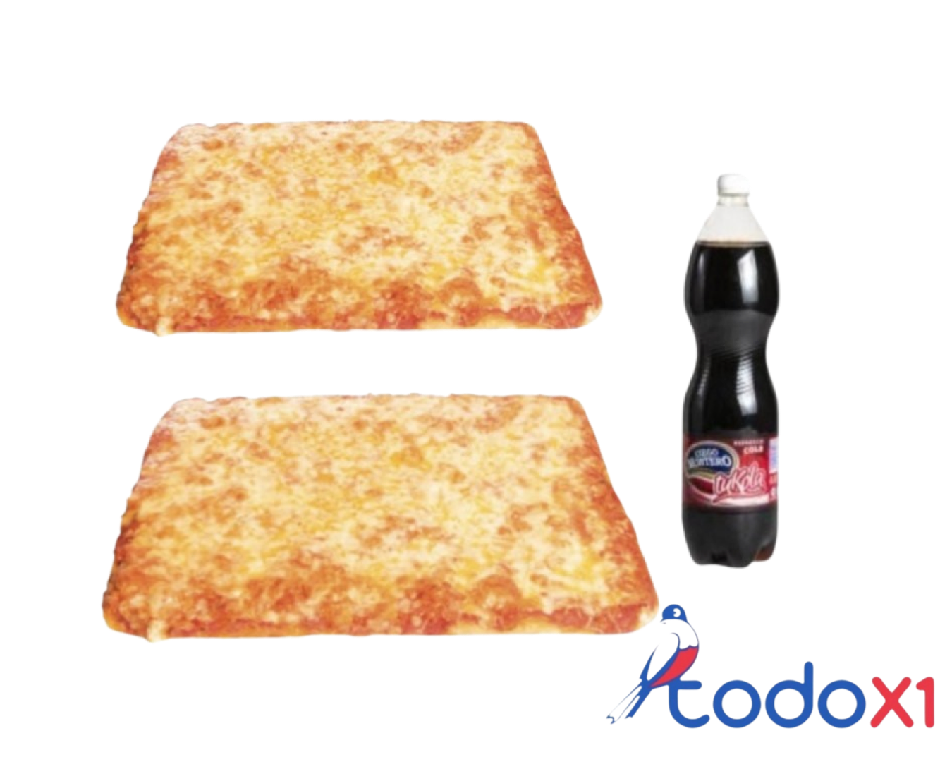 img_5609 Oferta de 2 pizzas familiares de queso +1 pomo de refresco 1.5litros - Imagen 1