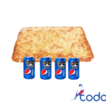 Oferta de 1 pizza familiar de queso +4 refresco