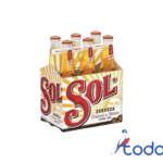 Six de cerveza sol de botella