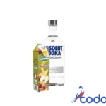 Botella de vodka absolut 750ml y 1 caja de jugo 1L
