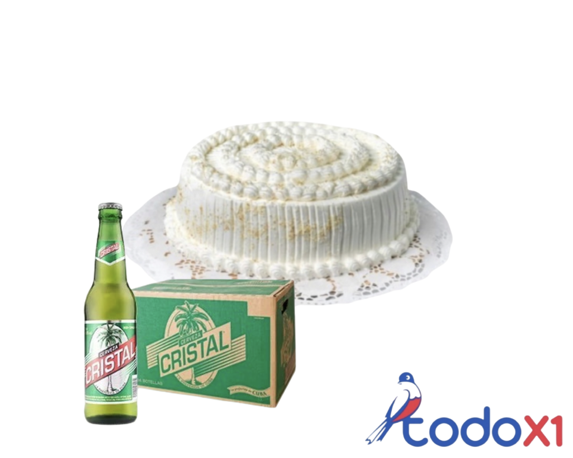 img_8445 Cake de merengue + caja de cerveza cristal de botella - Imagen 1