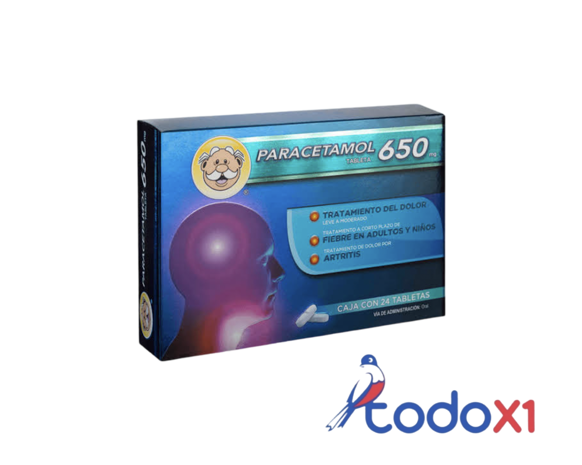 img_8578 Paracetamol 24tabletas 650mg - Imagen 1