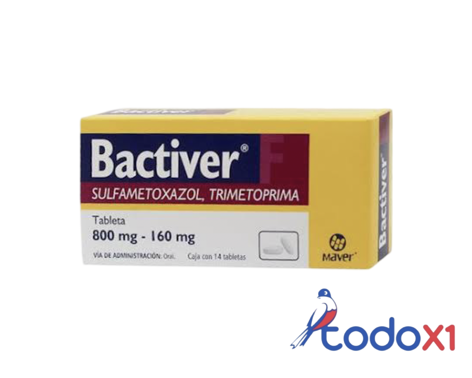 img_8611 Sulfaprim 14tabletas 800mg/160mg - Imagen 1