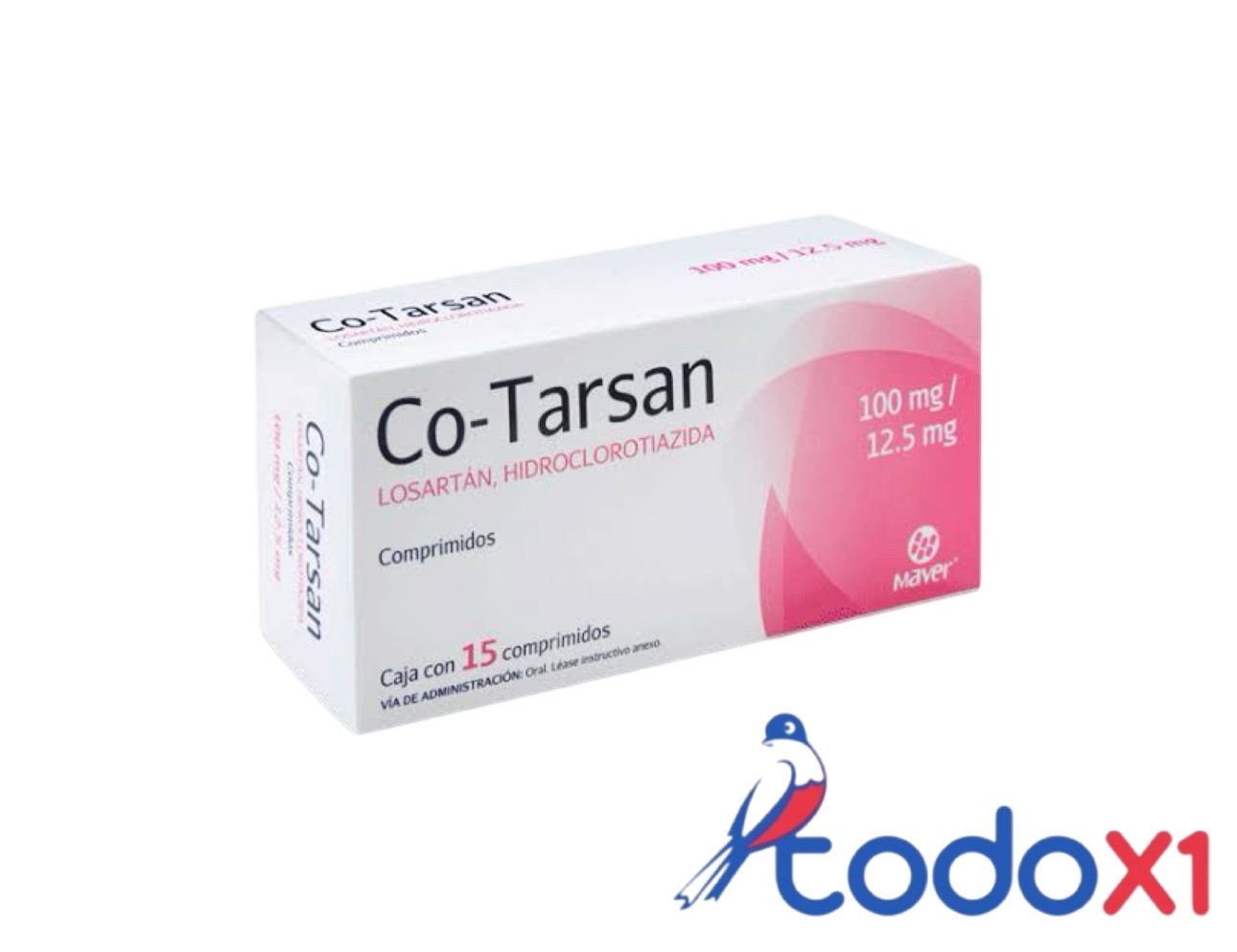 img_1902 Losartan con hidroclorotiazida 15comprimidos 100mg/25mg - Imagen 1