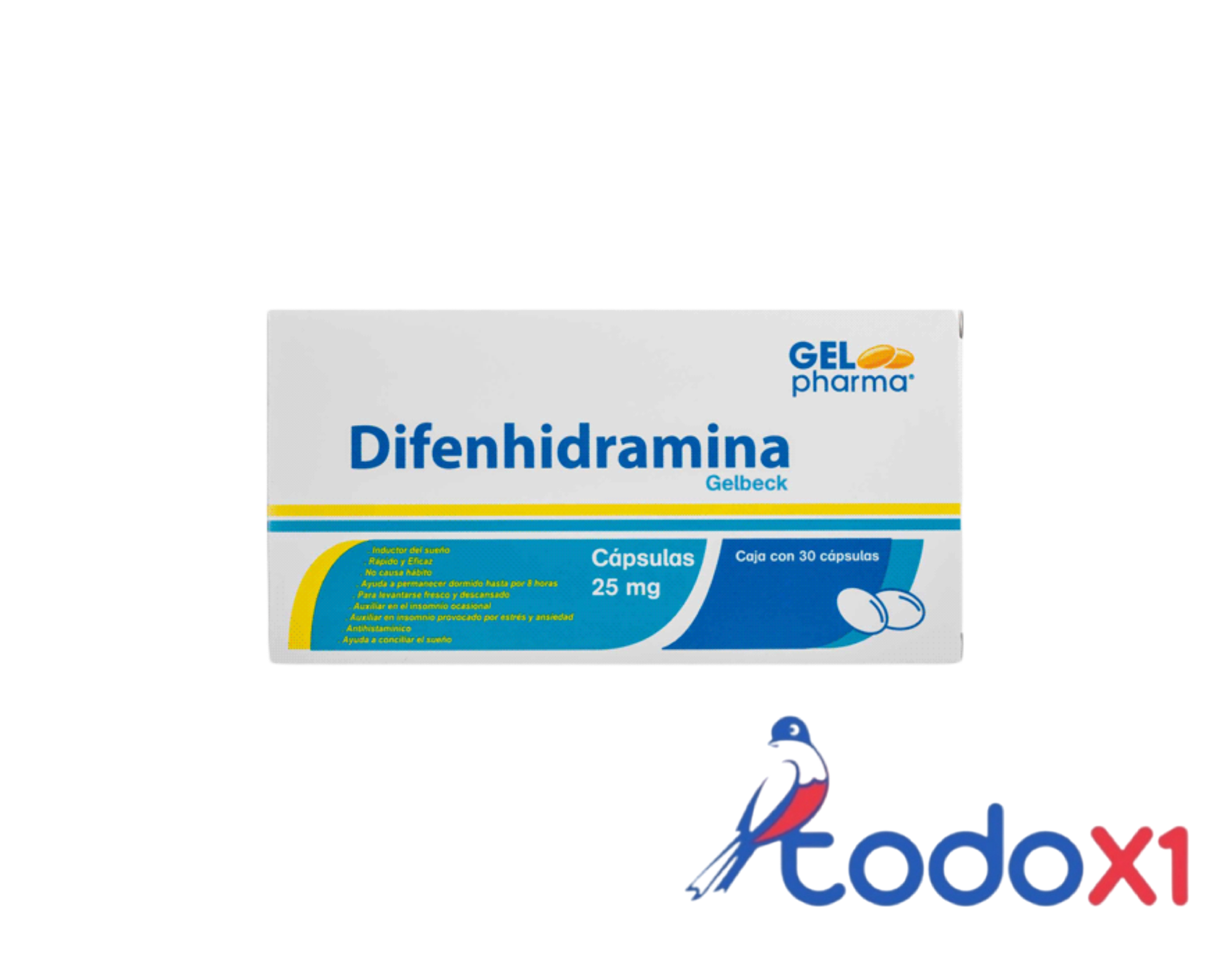 img_8715 Difenhidramina 30capsulas 25mg - Imagen 1