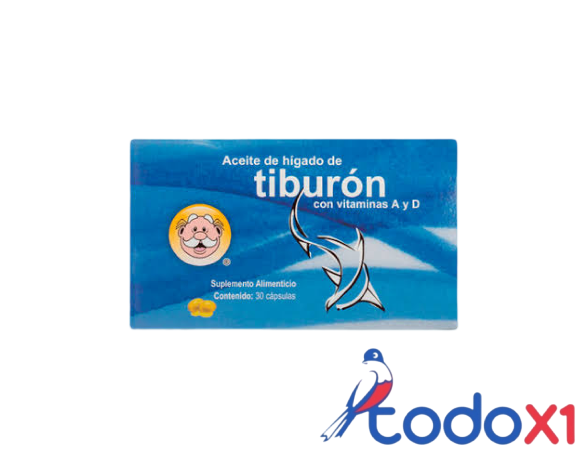 img_8745 Aceite de hígado de tiburón con vitaminas A y D 30capsulas - Imagen 1