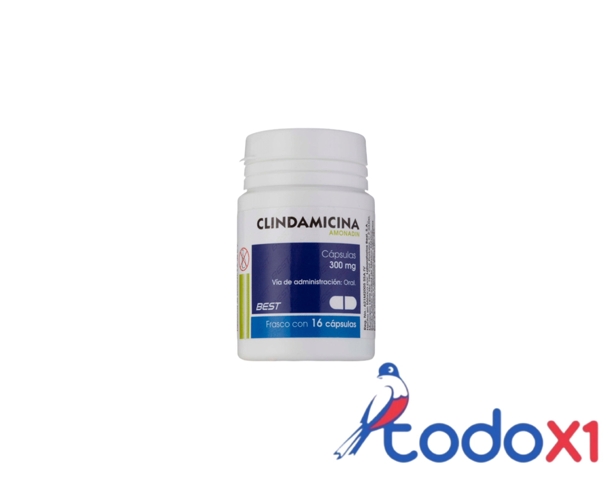 img_8813 Clindamicina 16capsula 300mg - Imagen 1