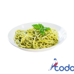 Espaguetis con salsa pesto
