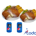 Oferta de 2 bistec uruguayo de cerdo +2refrescos