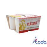 Vasitos de yogurt de platano 4unidades