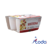 Vasitos de yogurt de macedonia 4unidades