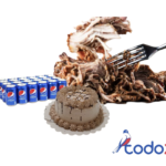 Comida para 10 personas + cake de merengue + caja de refresco