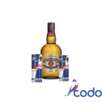Botella de chiva regal 12 años 750ml + 2 red bull