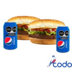 Oferta de 2 hamburguesa angus+2 refrescos