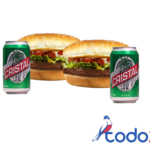 Oferta de 2 hamburguesa angus +2 cervezas