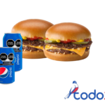 Oferta de 2 super hamburguesa + 2refrescos
