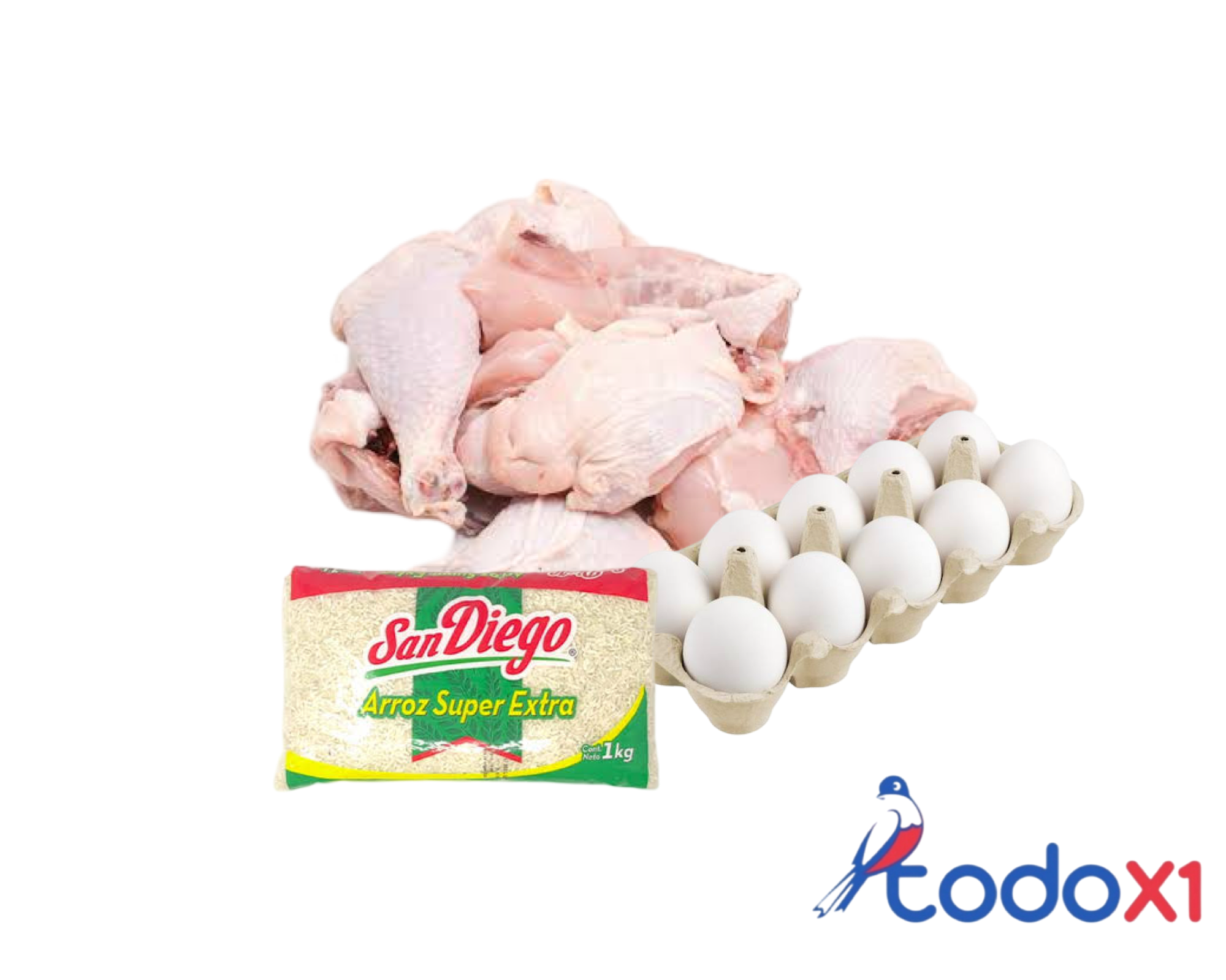img_0802 Pollo 1kg + Arroz 1kg + 10 Huevos - Imagen 1