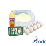 Aceite 1litro + Leche 1libra + 10 Huevos + Café 284g