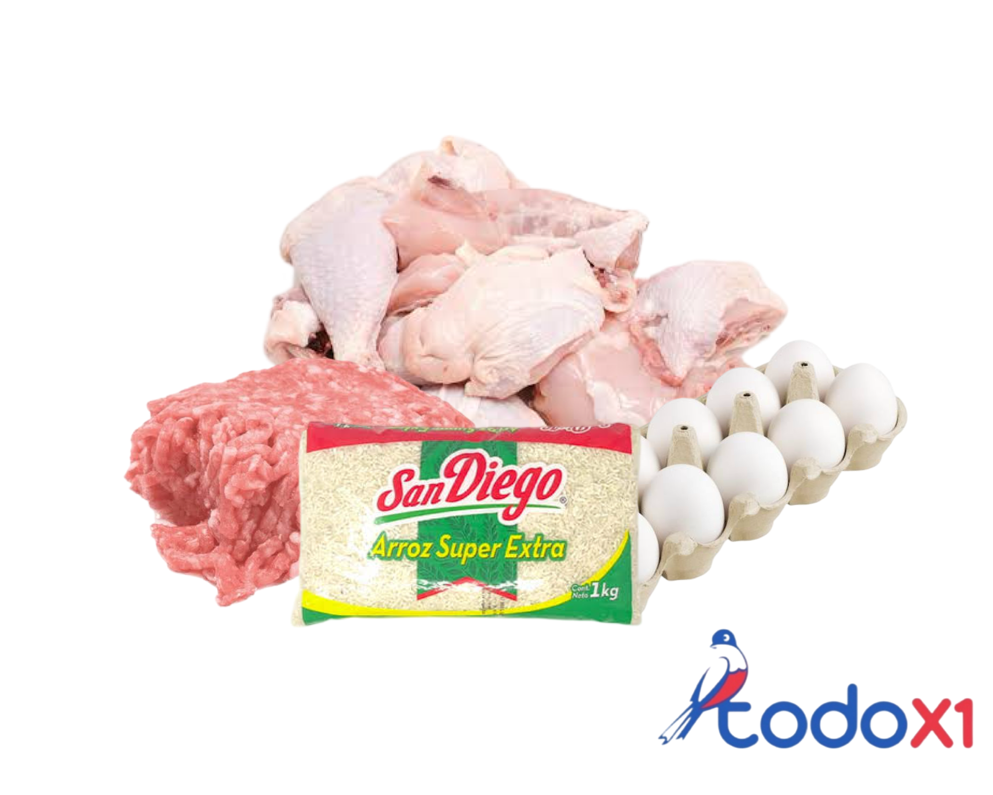 img_0805 Pollo 1kg + Arroz 1kg + 10Huevos + Picadillo de cerdo 1libra - Imagen 1