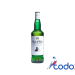 Botella de whiski black and white 700ml